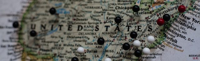 A map of the states in the US