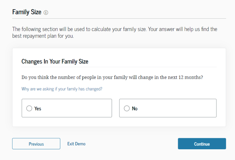 Changes in your family size prompt