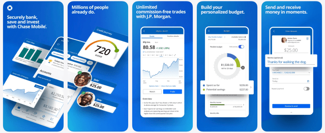 Screenshots of the Alliant mobile banking app showing account balances, transaction history, and credit score monitoring.